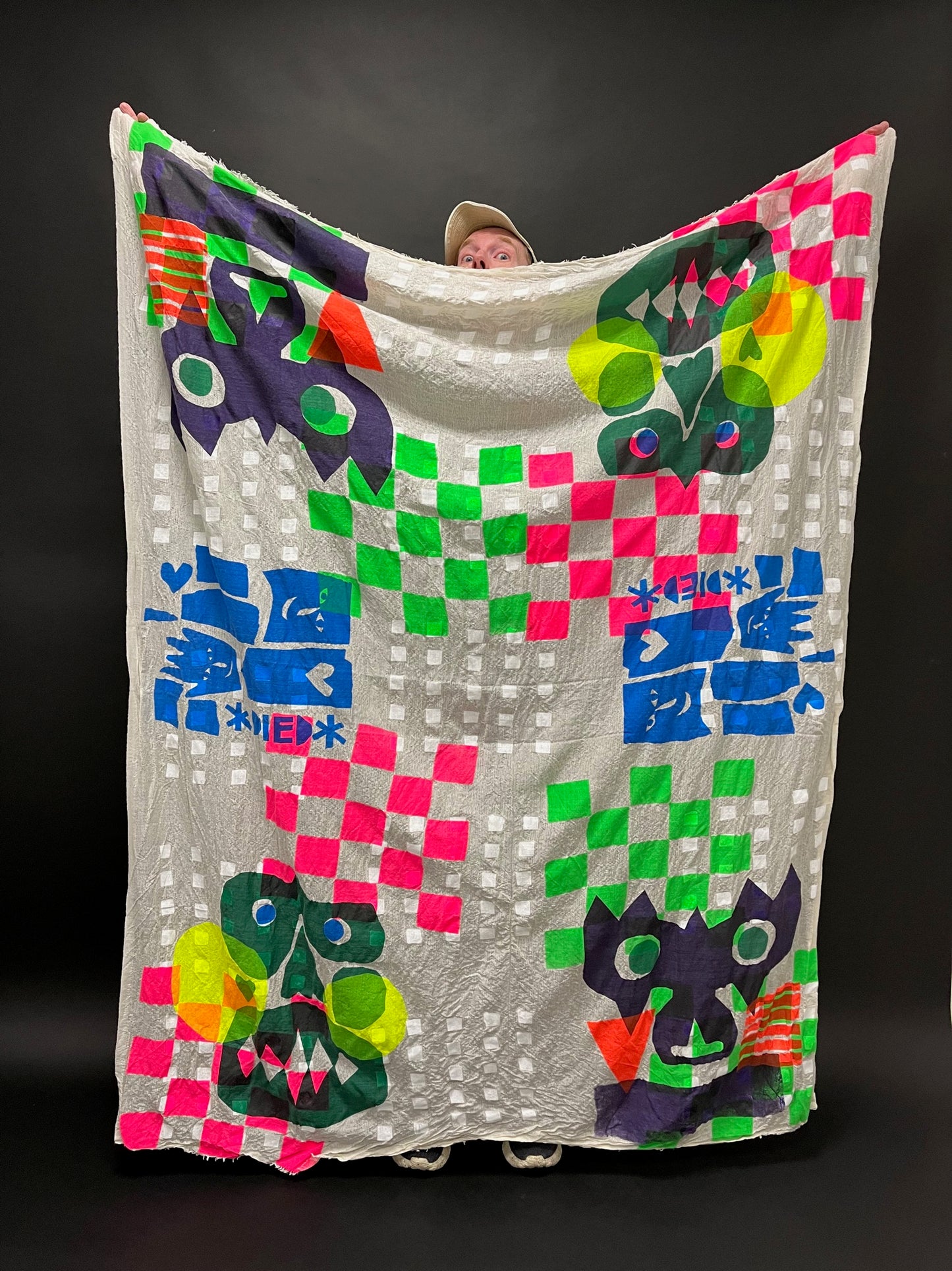 Crazy colour scarf