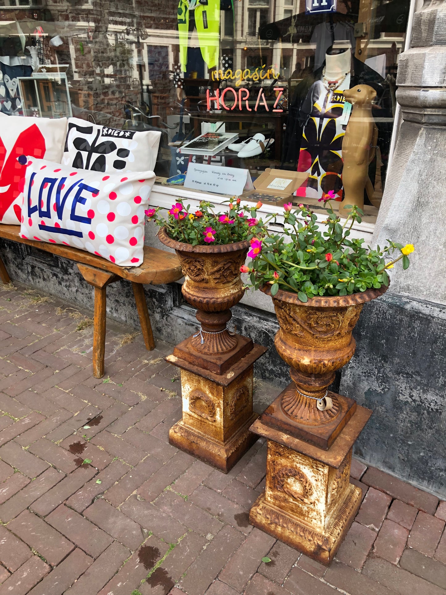 Cast iron vases
