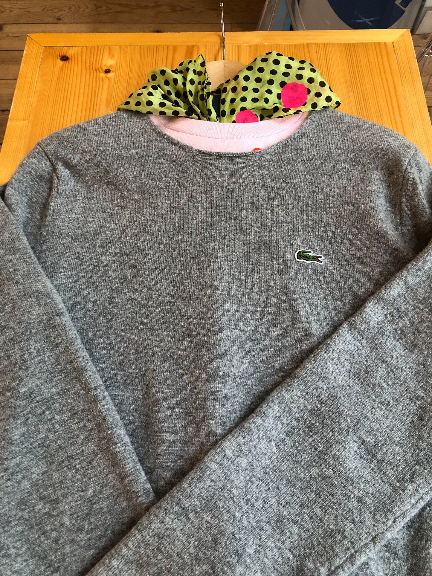 Comme des Garcons sweater with La Coste