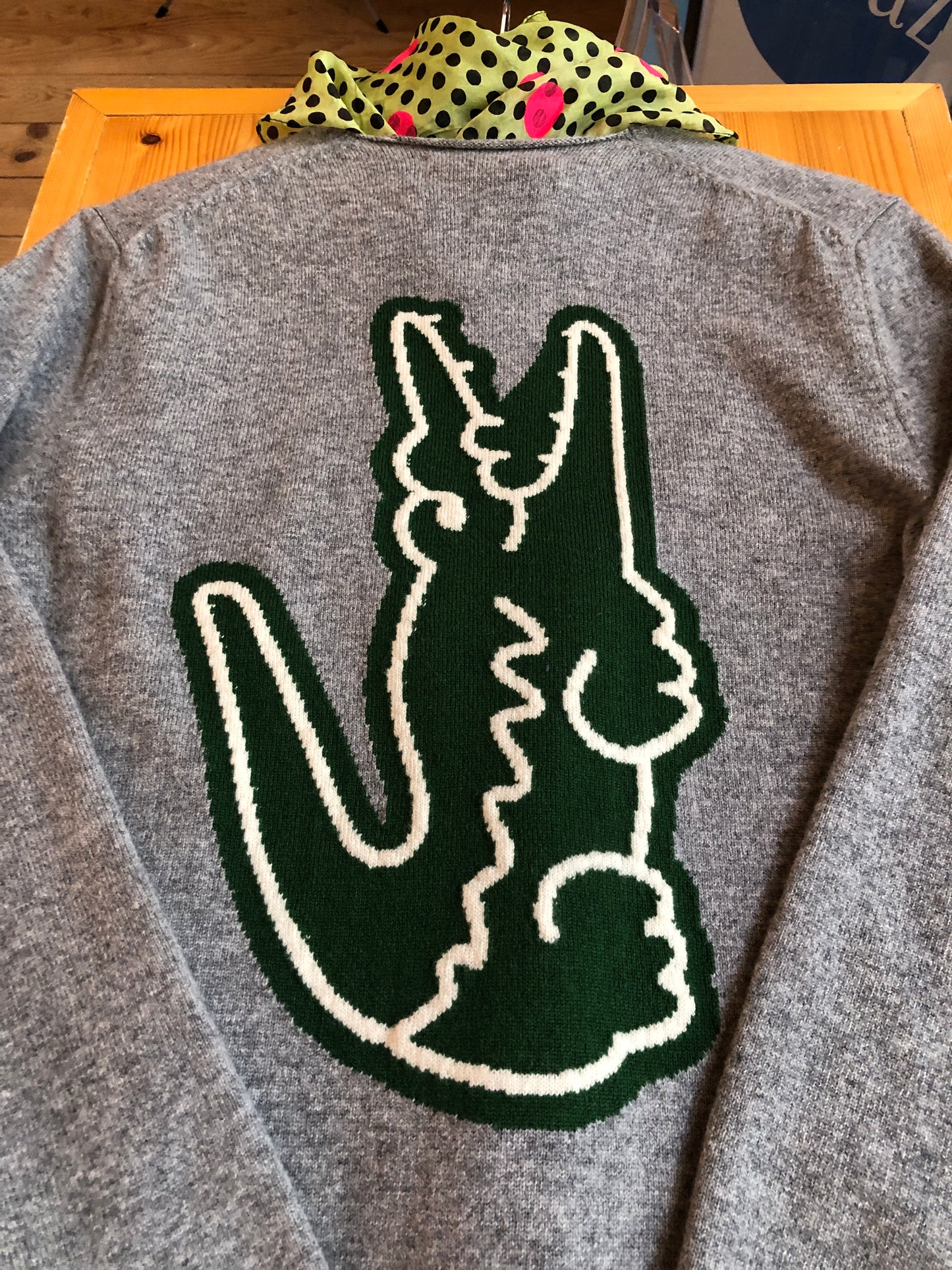 Comme des Garcons sweater with La Coste